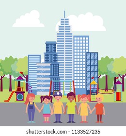 people park and city