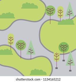 people park and city