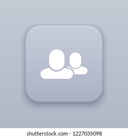 People, partnership button, best vector on a gray background , EPS 10