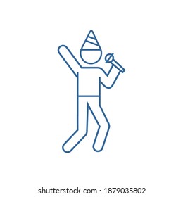 People party icon design vector template, Party supplies design concept, Icon symbol, Illustration