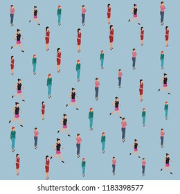 People pattern background