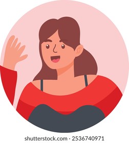 People Peeping Character on White Background. Vector Cartoon Graphic