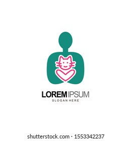 people and pet logo design