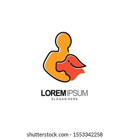 people and pet logo design