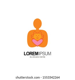 people and pet logo design
