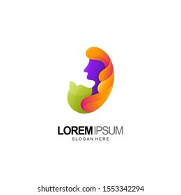 people and pet logo design