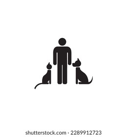 people and pets icon design template