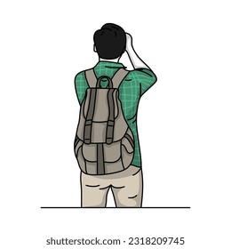People Photographed from Behind Back