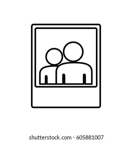 people photography icon image, vector illustration design