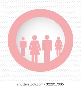 people pictogram symbol design, vector illustration eps 10