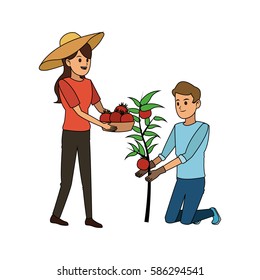 people with plant icon image 