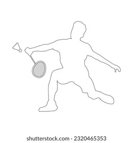 people are playing badminton vector illustration design