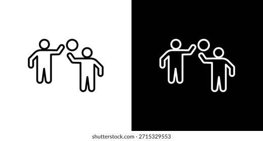 Personas que juegan el concepto editable del icono de la bola. símbolos editables del golpe del Vector