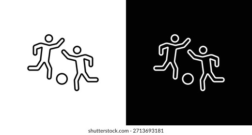 Personas que juegan Vector del logotipo del icono de la bola