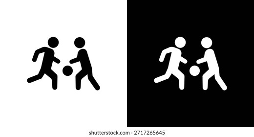 Personen, die Ball spielen Symbol Vektor Design Element Vektor eps 10