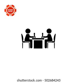 People Playing Chess Icon