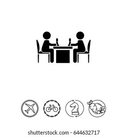 People Playing Chess Icon