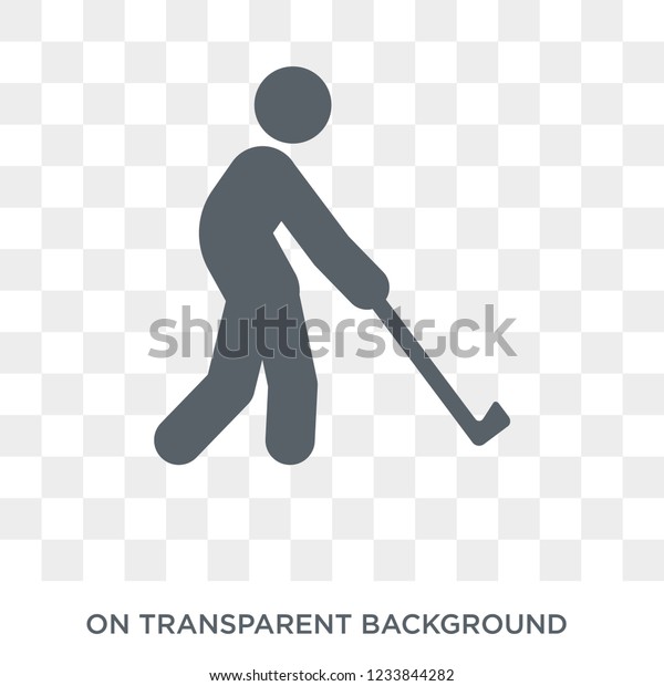 People playing Golf icon icon. Trendy flat vector People\
playing Golf icon on transparent background from Recreational games\
collection. 