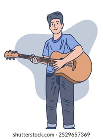 PEOPLE IS PLAYING GUITAR, SUITABLE FOR YOUR DESIGN NEEDS