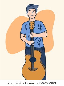 PEOPLE IS PLAYING GUITAR, SUITABLE FOR YOUR DESIGN NEEDS