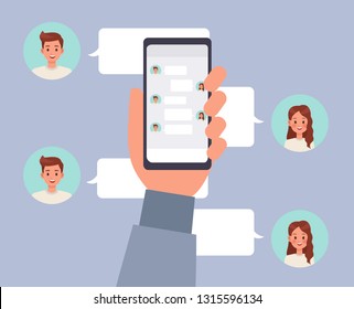 people playing smartphone character vector design people playing smartphone character vector design