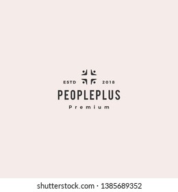 people plus family health care group logo vector icon illustration