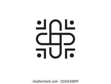 people and plus logo combination. health medical icon vector.