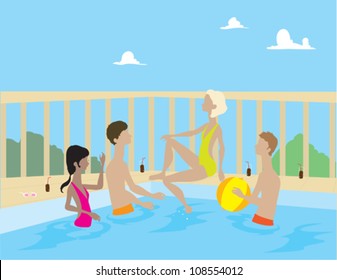 People in Pool