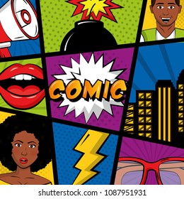 Gente Pop Art Comic