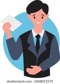 People portraits of businessmen and businesswomen, men and women face avatars isolated , flat vector illustration