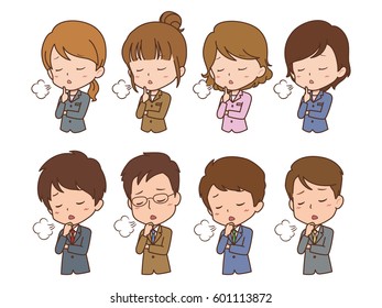 people pose
