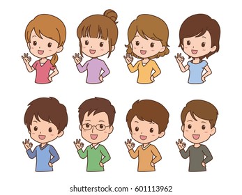 people pose