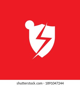 People power logo vector template vector illustration