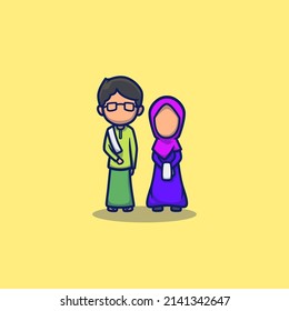 people are praying Eid al-Fitr with a feeling of pleasure and calm, prayer style