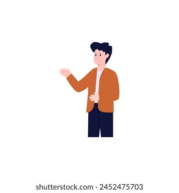 people presenting poses in brown clothes man
