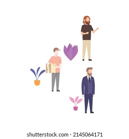 People Profession Beautiful Happy Vector