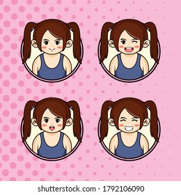 people profession vector icon cartoon illistration