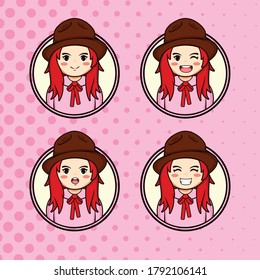 people profession vector icon cartoon illistration