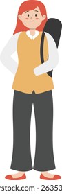 People Professional Staff Character. Labour Day Celebration. Vector Illustration