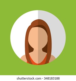 People profile graphic design, vector illustration eps10