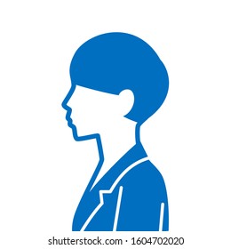 
People profile silhouette icon woman