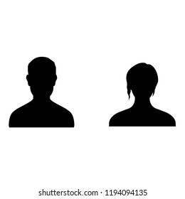 People profile silhouettes