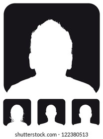 people profile silhouettes