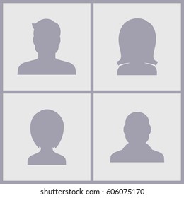 People profile silhouettes