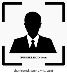 People profile silhouettes. User vector icon illustration sign
