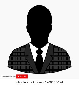 People profile silhouettes. User vector icon illustration sign