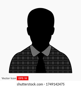 Die Leute sehen Silhouetten. Benutzerzeichen für Vektorsymbol
