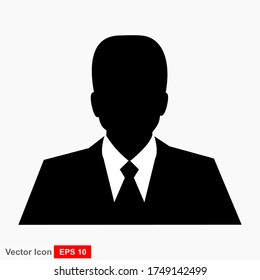 People profile silhouettes. User vector icon illustration sign