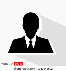People profile silhouettes. User vector icon illustration sign