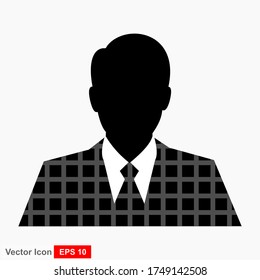 La gente perfila siluetas. símbolo de ilustración de icono del vector de usuario